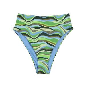 NWT! Aerie Stripe High Cut Cheeky Bikini Swim Bottom - Size XS